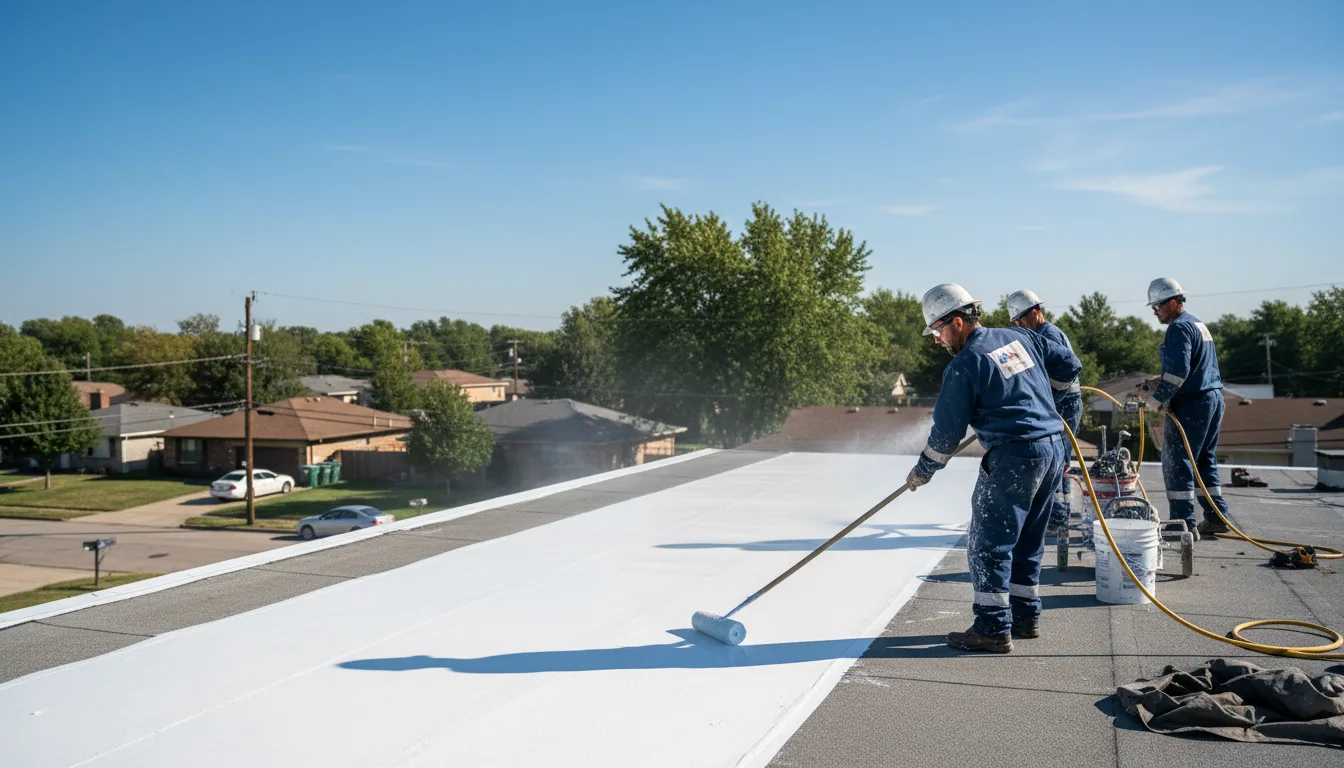 Commercial roof coating in Little River, KS near me